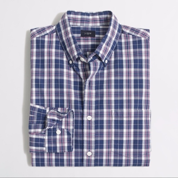J Crew Button Down Plaid Men’s - Picture 1 of 8
